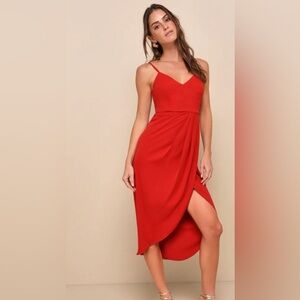 Size 0-2 Red dress from Lulus